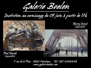 Exposition des aquarelles de Paul Dmoch et de Thierry Duval Exposition des aquarelles de Paul Dmoch et de Thierry Duval
