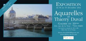 Aquarelles de Thierry Duval crue 2012 Aquarelles de Thierry Duval crue 2012