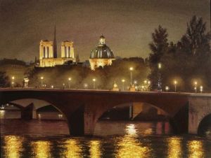 Voir le détail de cette oeuvre: Minuit sur la Seine de Paris