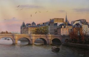 Voir le détail de cette oeuvre: Crépuscule sur Paris